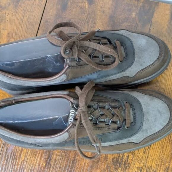 Mephisto Match Mens Sz. 7.5 Suede Comfort Gray/Brown Runoff Walking Casual Shoes main image 9